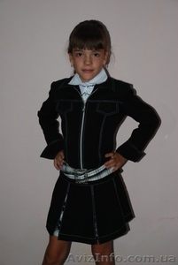 Оригинальный школьный костюм для девочек, состоящий из 5 единиц: 1. Жа - <ro>Изображение</ro><ru>Изображение</ru> #7, <ru>Объявление</ru> #1294536
