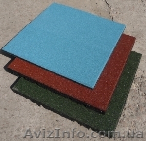 Напольная резиновая плитка