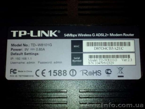 TP-LINK TD-W8101G Wireless ADSL-2+Modem Router - <ro>Изображение</ro><ru>Изображение</ru> #1, <ru>Объявление</ru> #1374092