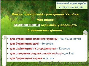Как законно и бесплатно приватизировать участок земли в Украине.  - <ro>Изображение</ro><ru>Изображение</ru> #1, <ru>Объявление</ru> #1537364