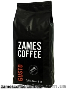 Кофе в зернах ZAMES COFFEE GUSTO 1 кг - <ro>Изображение</ro><ru>Изображение</ru> #1, <ru>Объявление</ru> #1553989