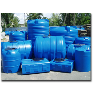 Емкость пластиковая пищевая,  бочка(бак) для воды вертикальная,  ємність