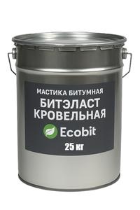 Мастика битумная ведро 25, 0 кг БИТЭЛАСТ - КРОВЕЛЬНЫЙ Ecobit #1752176