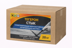 Тегерон Стык Экобит ящик 20 кг герметизирующая морозостойкая  мастика #1752386