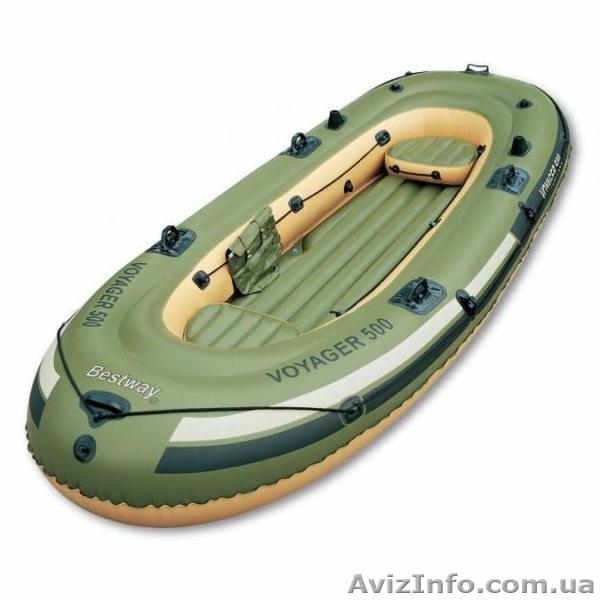 Лодка надувная BESTWAY "Voyager 500". 4-х местная. Для семейного отдыха  - <ro>Изображение</ro><ru>Изображение</ru> #3, <ru>Объявление</ru> #290698