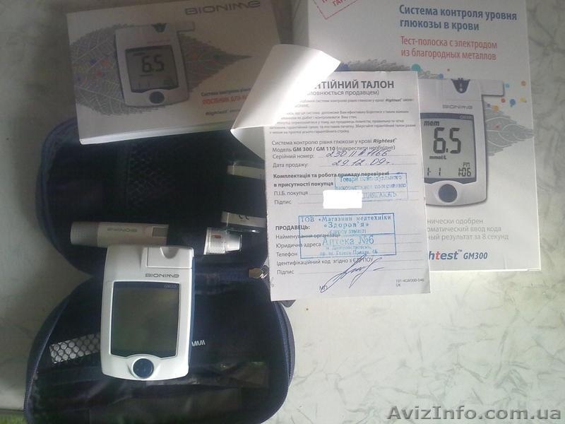 Глюкометр "Bionime Rightest GM-300" - <ro>Изображение</ro><ru>Изображение</ru> #1, <ru>Объявление</ru> #534597