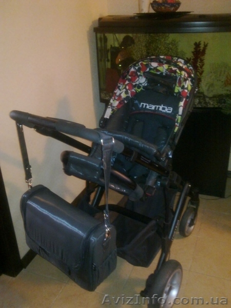 Универсальная коляска 2 в 1 MAMBA цвет Amore nero (limited edition) черный с цве - <ro>Изображение</ro><ru>Изображение</ru> #6, <ru>Объявление</ru> #761442