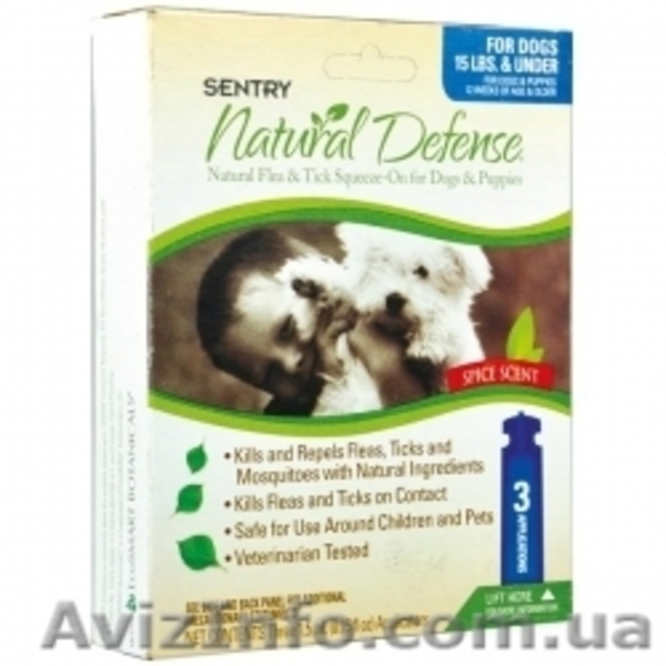 SENTRY НАТУРАЛЬНАЯ ЗАЩИТА (Natural Defense) капли от блох и клещей для собак - <ro>Изображение</ro><ru>Изображение</ru> #1, <ru>Объявление</ru> #855478