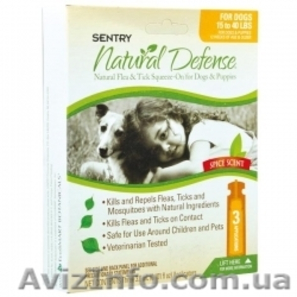 SENTRY НАТУРАЛЬНАЯ ЗАЩИТА (Natural Defense) капли от блох и клещей для собак - <ro>Изображение</ro><ru>Изображение</ru> #2, <ru>Объявление</ru> #855478