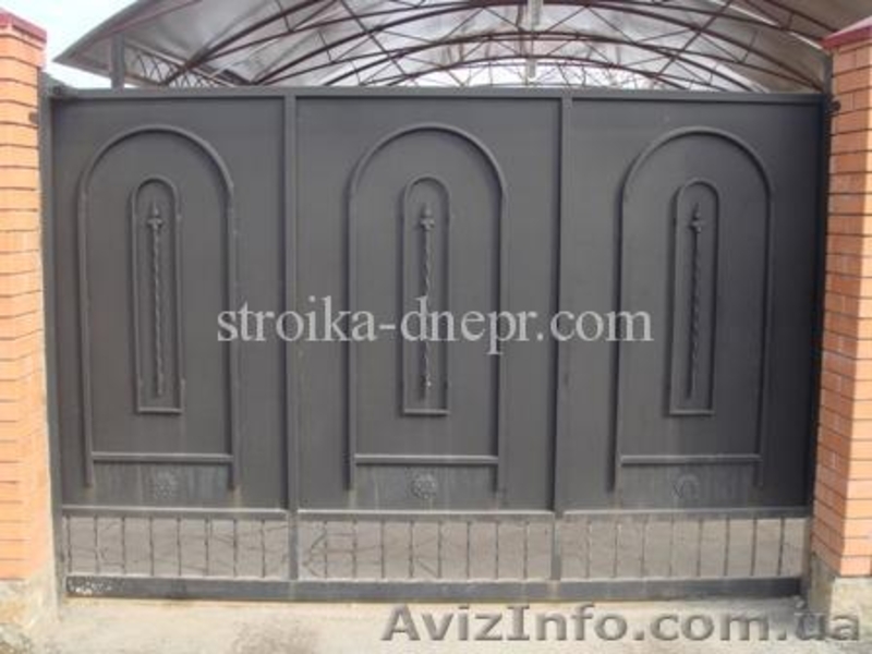 Кирпичные заборы Днепропетровск stroika-dnepr.com  ворота калитки - <ro>Изображение</ro><ru>Изображение</ru> #3, <ru>Объявление</ru> #876385
