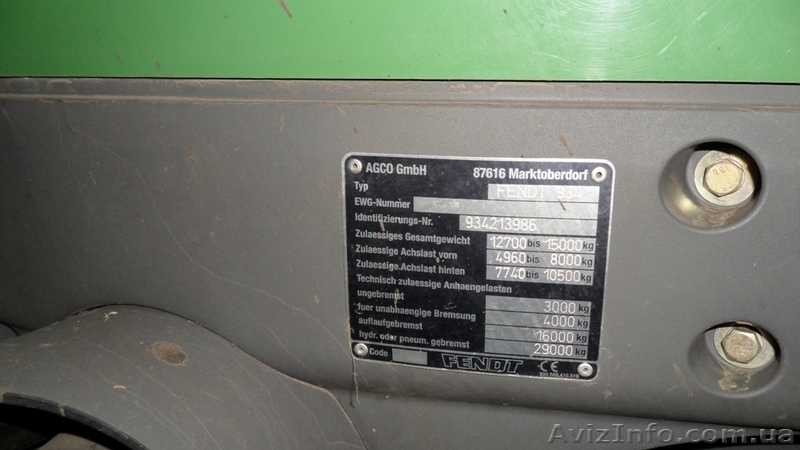 Трактор в хорошем состоянии Fendt 936 Vario - <ro>Изображение</ro><ru>Изображение</ru> #3, <ru>Объявление</ru> #918592