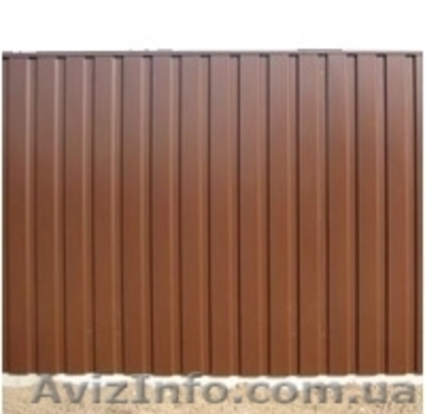 Еврозаборы Днепропетровск  забор из профнастила кирпичный  - <ro>Изображение</ro><ru>Изображение</ru> #1, <ru>Объявление</ru> #935762