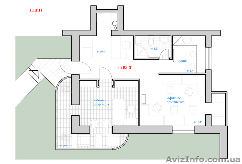 Офис с отдельным входом на Дзержинского.Комиссия 0 %! - <ro>Изображение</ro><ru>Изображение</ru> #9, <ru>Объявление</ru> #1057089