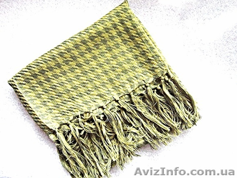 Платок Ashma с кисточками,цвет -оливковый - <ro>Изображение</ro><ru>Изображение</ru> #2, <ru>Объявление</ru> #1202722