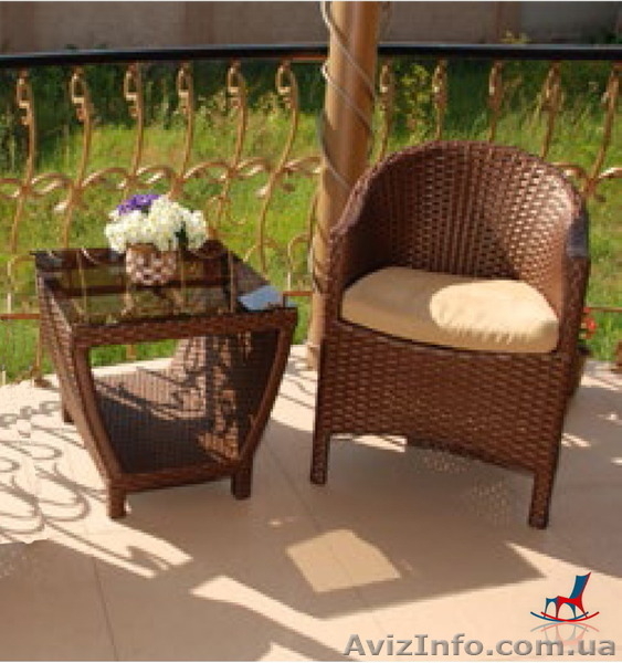  Стол  журнальный из искусственного ротанга Парадиз - <ro>Изображение</ro><ru>Изображение</ru> #3, <ru>Объявление</ru> #1261053