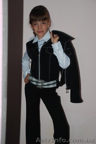 Оригинальный школьный костюм для девочек, состоящий из 5 единиц: 1. Жа - <ro>Изображение</ro><ru>Изображение</ru> #5, <ru>Объявление</ru> #1294536