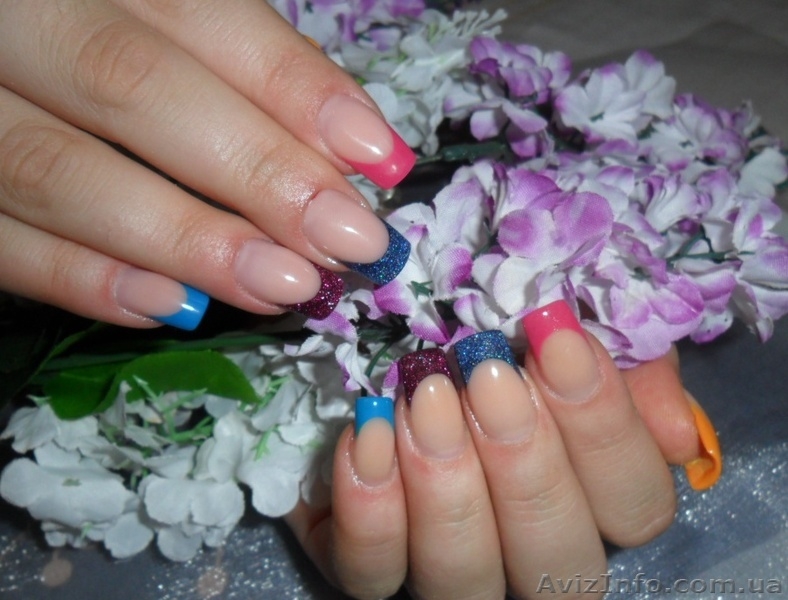  Коррекция ногтей акрилом, наращивание, худ.роспись, маникюр. - <ro>Изображение</ro><ru>Изображение</ru> #9, <ru>Объявление</ru> #1326328