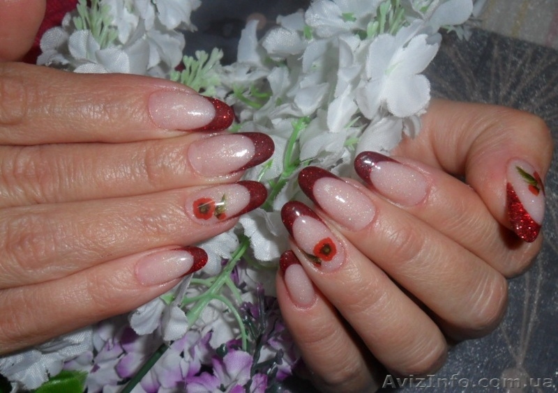  Коррекция ногтей акрилом, наращивание, худ.роспись, маникюр. - <ro>Изображение</ro><ru>Изображение</ru> #6, <ru>Объявление</ru> #1326328
