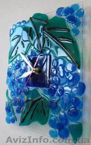 Часы фьюзинг «Виноград» - <ro>Изображение</ro><ru>Изображение</ru> #3, <ru>Объявление</ru> #833824