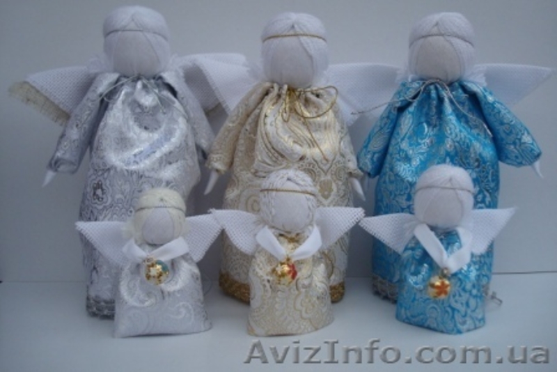 Новогодние Ангелочки. Пара оберегов для друзей и близких.Мотанка. - <ro>Изображение</ro><ru>Изображение</ru> #5, <ru>Объявление</ru> #1344349