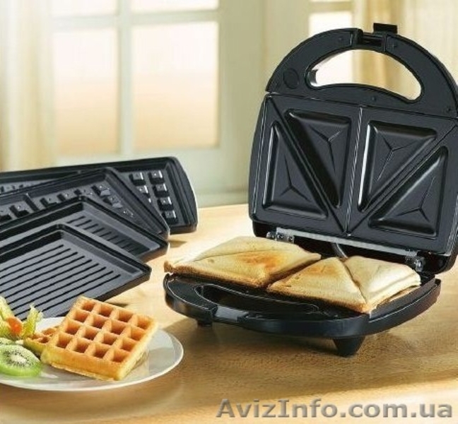 Вафельница-бутербродница-гриль 3 в 1 (Немецкая линия-Польша). 30 блюд  - <ro>Изображение</ro><ru>Изображение</ru> #3, <ru>Объявление</ru> #1357352