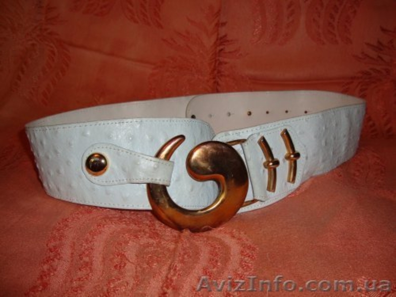 Продам ремень кожаный светло-голубой - <ro>Изображение</ro><ru>Изображение</ru> #4, <ru>Объявление</ru> #1498909