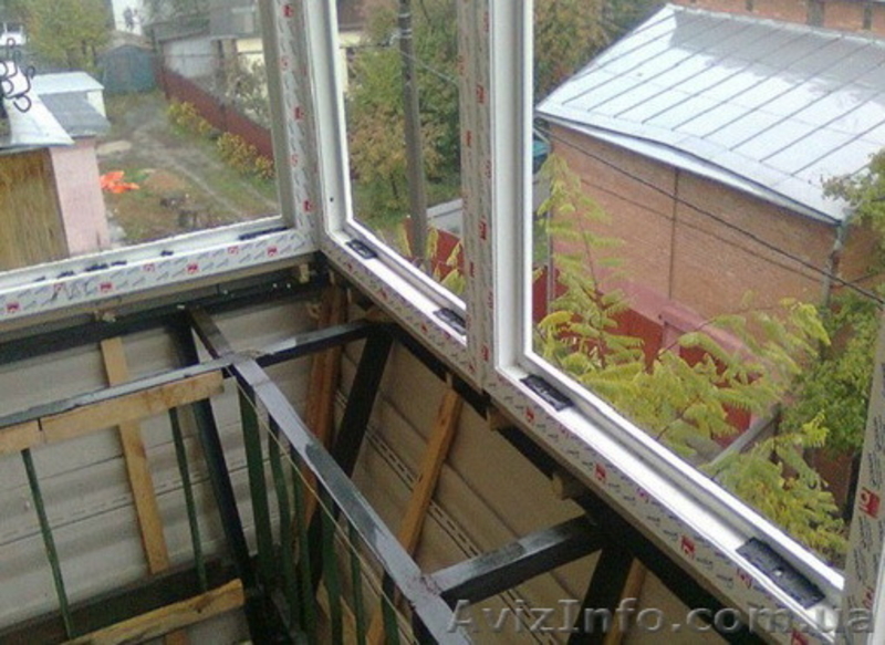 Балконы под ключ, обшивка, остекление, вынос Днепр - <ro>Изображение</ro><ru>Изображение</ru> #3, <ru>Объявление</ru> #1541702