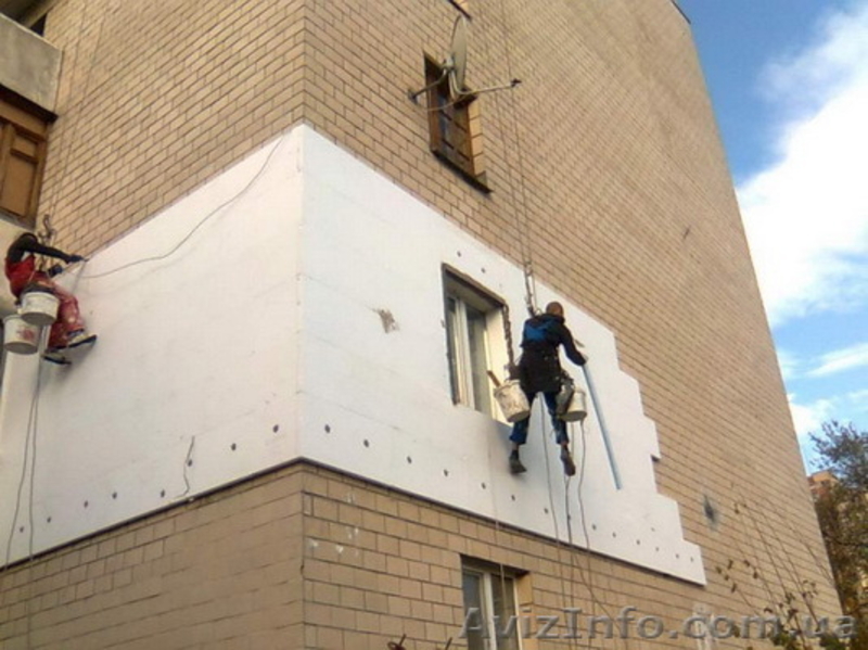 Утепление фасадов, стен жилых домов. Высотные работы. Днепр - <ro>Изображение</ro><ru>Изображение</ru> #3, <ru>Объявление</ru> #1545259
