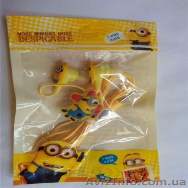 Продам наушники с Миньонами - <ro>Изображение</ro><ru>Изображение</ru> #4, <ru>Объявление</ru> #1555712