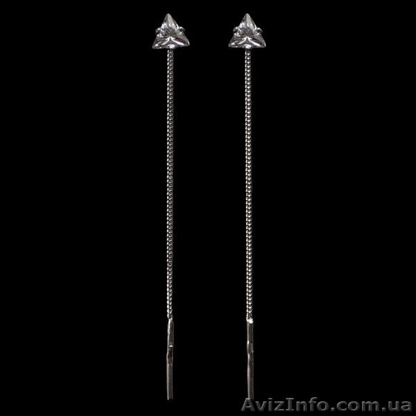 Серьги серебро от производителя, розница, ОПТ. - <ro>Изображение</ro><ru>Изображение</ru> #4, <ru>Объявление</ru> #1608050
