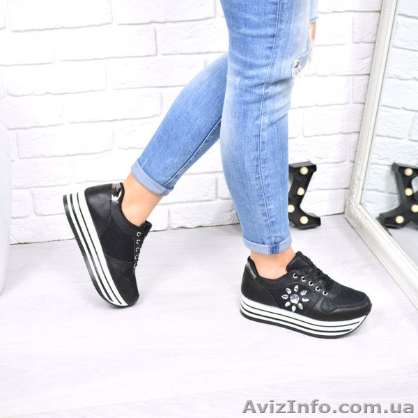 Кроссовки женские Stars черные (bashmak.club) - <ro>Изображение</ro><ru>Изображение</ru> #4, <ru>Объявление</ru> #1616198