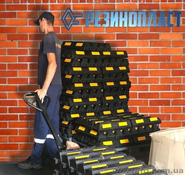 Колесоотбойник резиновый, парковочный (610х145х120мм) - <ro>Изображение</ro><ru>Изображение</ru> #8, <ru>Объявление</ru> #1637848