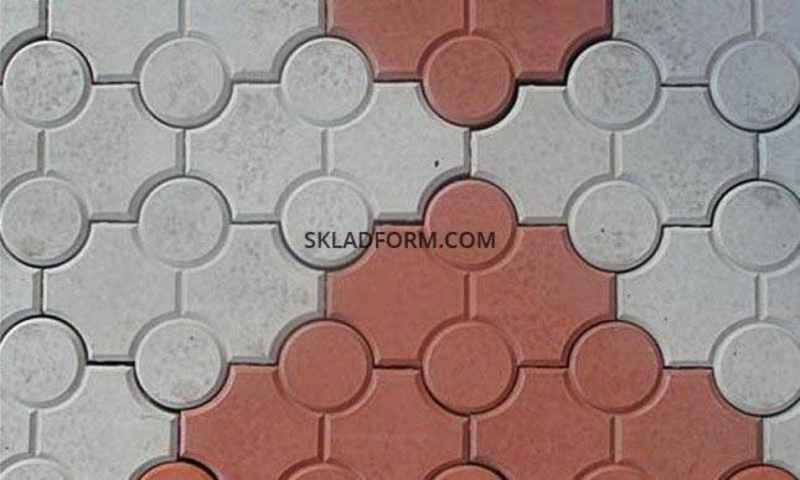 Формы для тротуарной плитки Клевер с кругами гладкий 4,5 см - <ro>Изображение</ro><ru>Изображение</ru> #5, <ru>Объявление</ru> #1644864