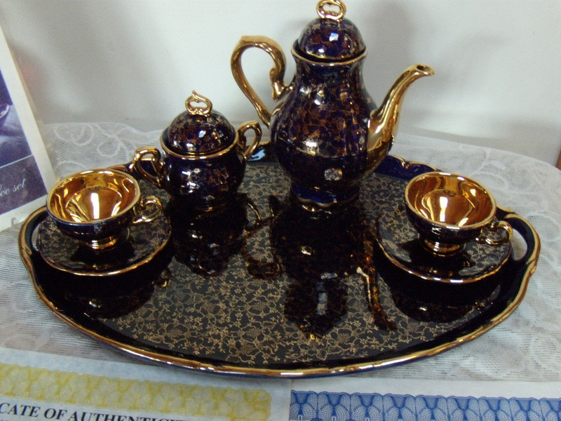 Продам кофейный сервиз J.K.W. Bavaria echt Kobalt 22 Karat Gold .   - <ro>Изображение</ro><ru>Изображение</ru> #3, <ru>Объявление</ru> #1701134