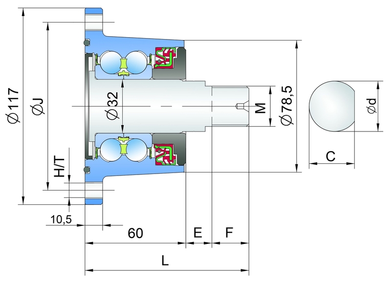 Ступица режущего узла Agro Point IL50-98/4T-M22 FKL  - <ro>Изображение</ro><ru>Изображение</ru> #4, <ru>Объявление</ru> #1706680