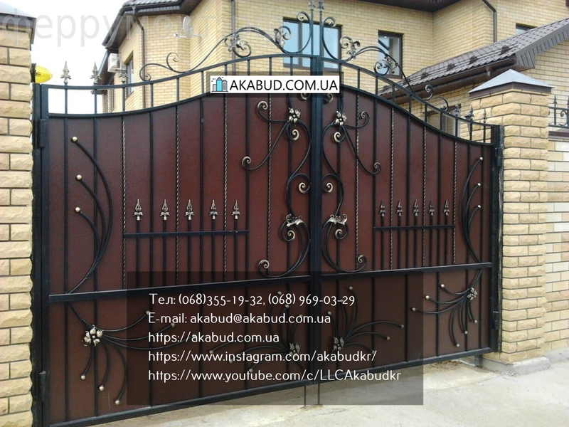 Кованые распашные ворота - <ro>Изображение</ro><ru>Изображение</ru> #5, <ru>Объявление</ru> #1708664