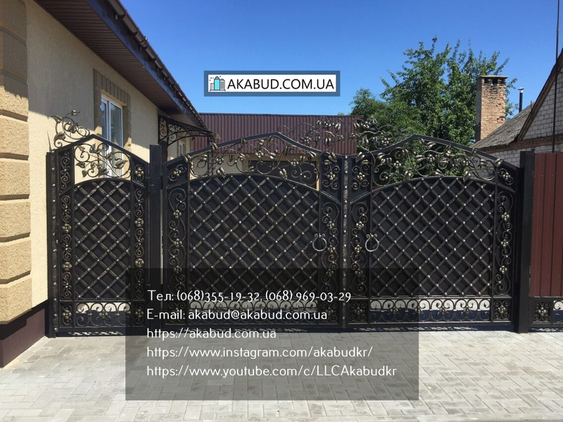 Кованые распашные ворота - <ro>Изображение</ro><ru>Изображение</ru> #4, <ru>Объявление</ru> #1708664