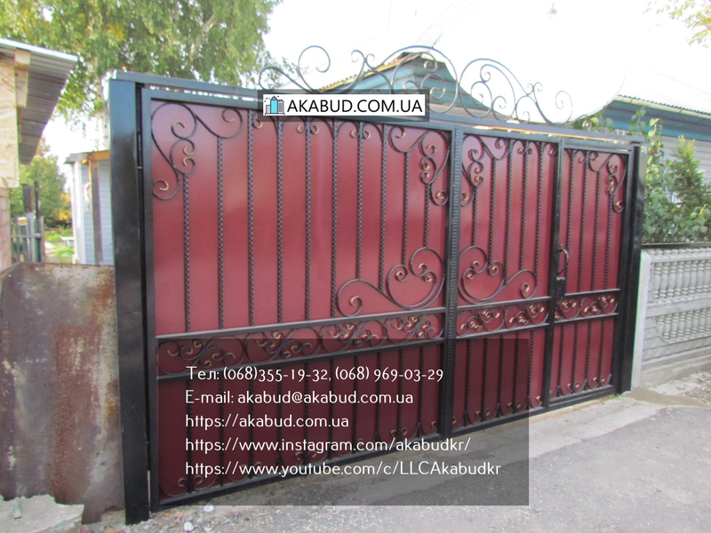 Кованые распашные ворота - <ro>Изображение</ro><ru>Изображение</ru> #7, <ru>Объявление</ru> #1708664