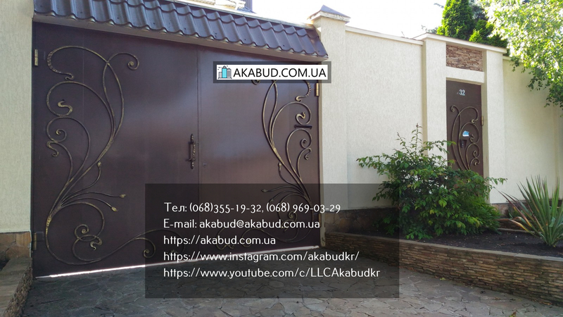 Гаражные металлические ворота распашные - <ro>Изображение</ro><ru>Изображение</ru> #3, <ru>Объявление</ru> #1708667