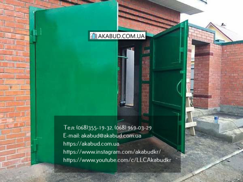 Гаражные металлические ворота распашные - <ro>Изображение</ro><ru>Изображение</ru> #5, <ru>Объявление</ru> #1708667