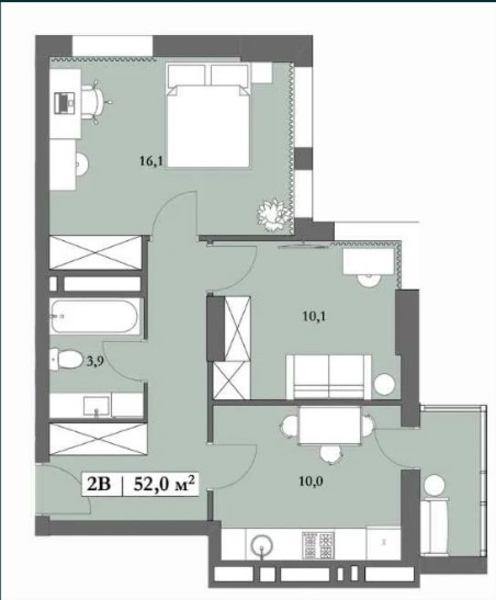 ЖК Lagom 1050 у.е. 1 м2 54 600 $ - <ro>Изображение</ro><ru>Изображение</ru> #4, <ru>Объявление</ru> #1719957