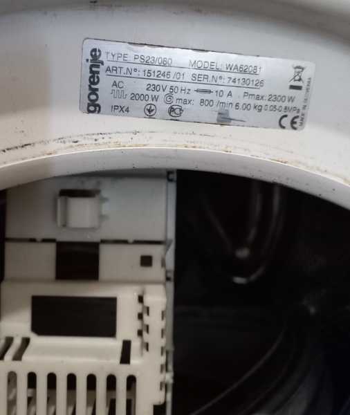 Продам стиральная машина GORENJE WA62081 / на запчасти - <ro>Изображение</ro><ru>Изображение</ru> #4, <ru>Объявление</ru> #1737442