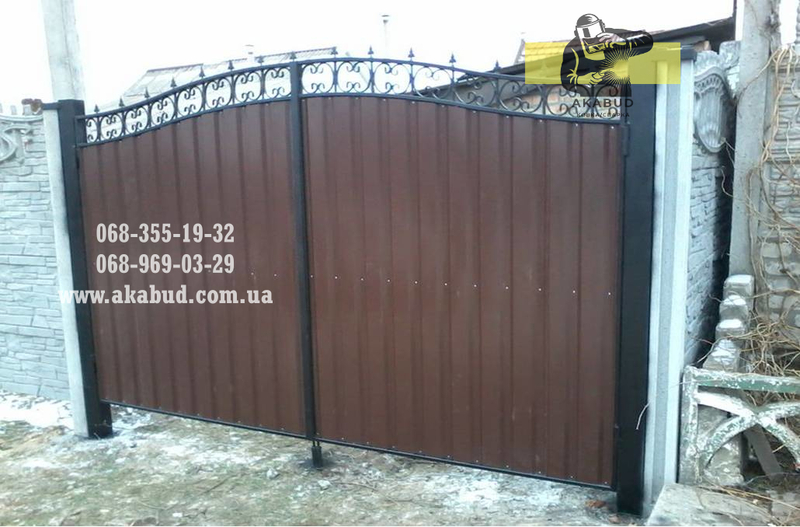 Ворота з профлиста у Кривому Розі від виробника - <ro>Изображение</ro><ru>Изображение</ru> #4, <ru>Объявление</ru> #1742717