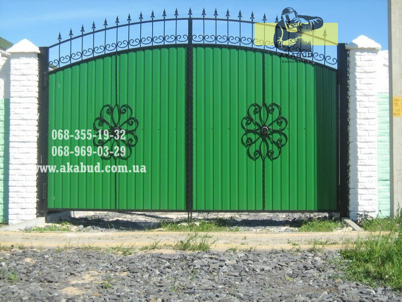 Ворота з профлиста у Кривому Розі від виробника - <ro>Изображение</ro><ru>Изображение</ru> #5, <ru>Объявление</ru> #1742717