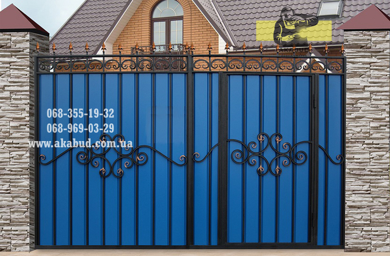 Ворота з профлиста у Кривому Розі від виробника - <ro>Изображение</ro><ru>Изображение</ru> #6, <ru>Объявление</ru> #1742717