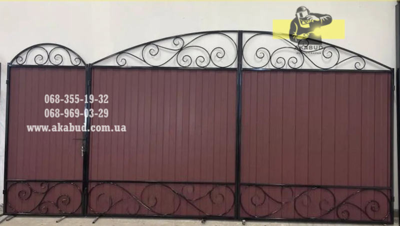 Ворота из профлиста в Кривом Роге от производителя. - <ro>Изображение</ro><ru>Изображение</ru> #3, <ru>Объявление</ru> #1742718