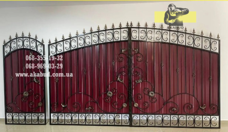 Ворота из профлиста в Кривом Роге от производителя. - <ro>Изображение</ro><ru>Изображение</ru> #5, <ru>Объявление</ru> #1742718