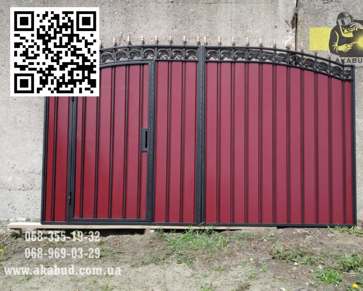 Ворота Распашные, откатные из профлиста.  Гаражные ворота. Навес, перила. - <ro>Изображение</ro><ru>Изображение</ru> #3, <ru>Объявление</ru> #1743237