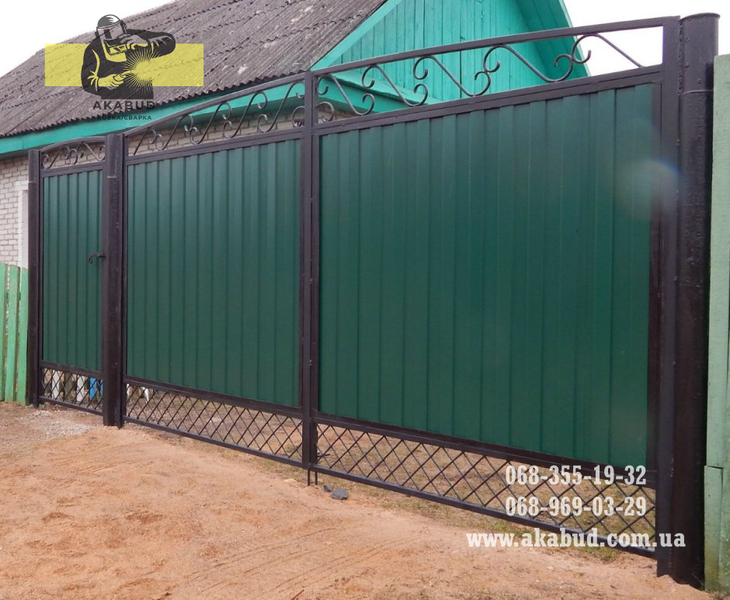 Простые ворота: распашные, откатные. Навесы, перила, решетки - <ro>Изображение</ro><ru>Изображение</ru> #4, <ru>Объявление</ru> #1744118