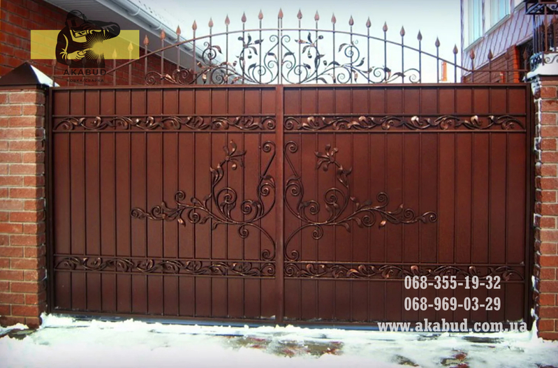 Простые ворота: распашные, откатные. Навесы, перила, решетки - <ro>Изображение</ro><ru>Изображение</ru> #5, <ru>Объявление</ru> #1744118